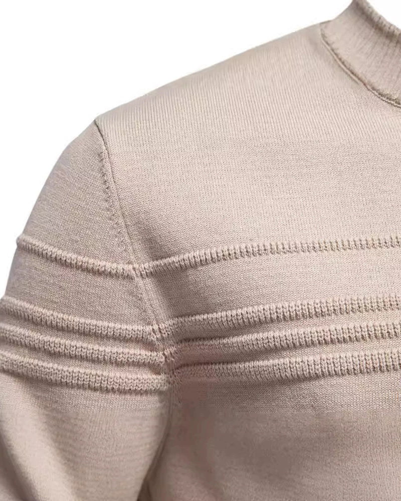 Big & Tall Men's Simple Jacquard Saffiano Crewneck Pullover Sweater S-2XL