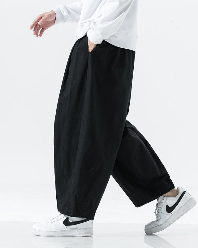 Big & Tall Men's Wide Leg Lantern Casual Pants M-5XL