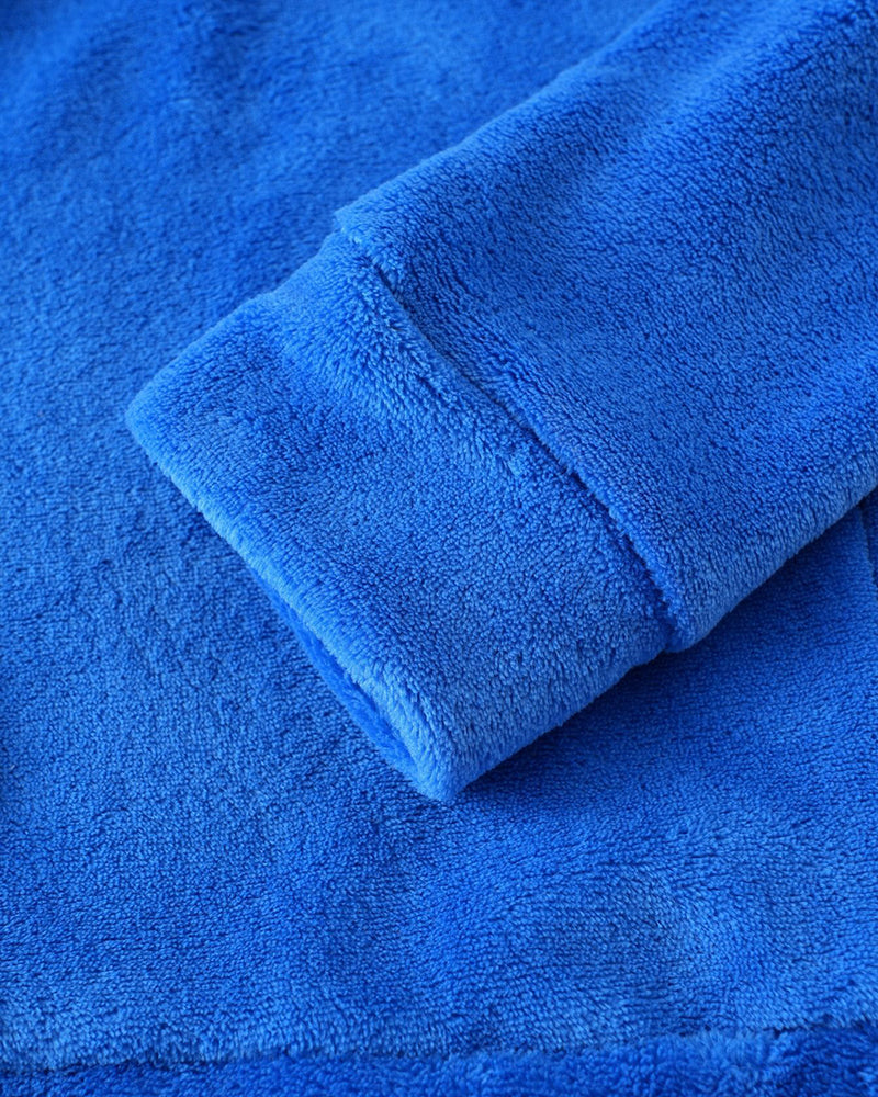 Big & Tall Men's Coral Fleece Hooded Sweater Shorts Set S-2XL