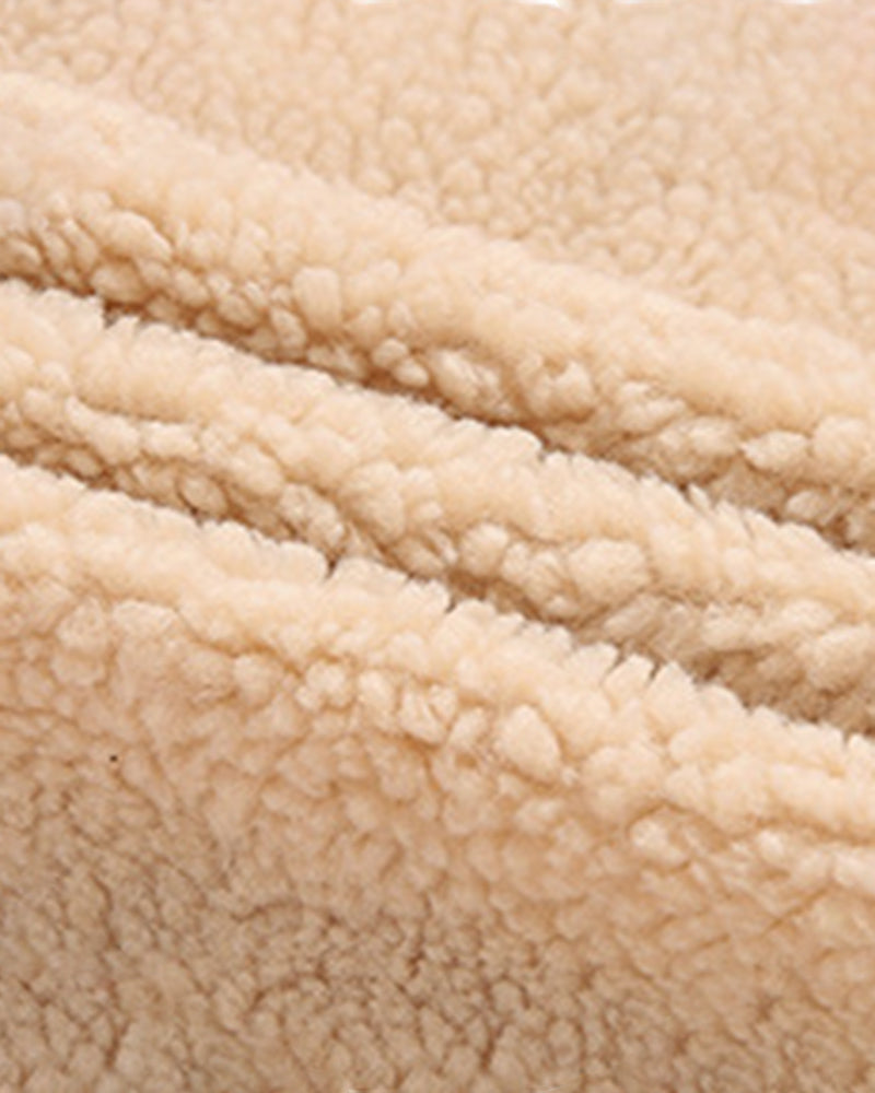 Big & Tall Men's Corduroy Thickened Lambskin Jacket Coat M-5XL