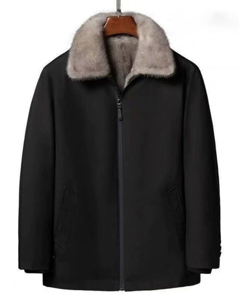 Big & Tall Men's Plush Warm Short Thickened Jacket Parker M-7XL