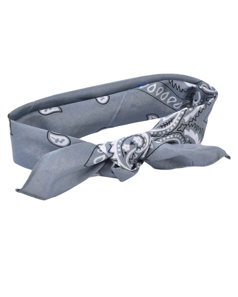 Cashew Flower Paisley Pattern Hip Hop Multifunctional Printed Small Square Scarf