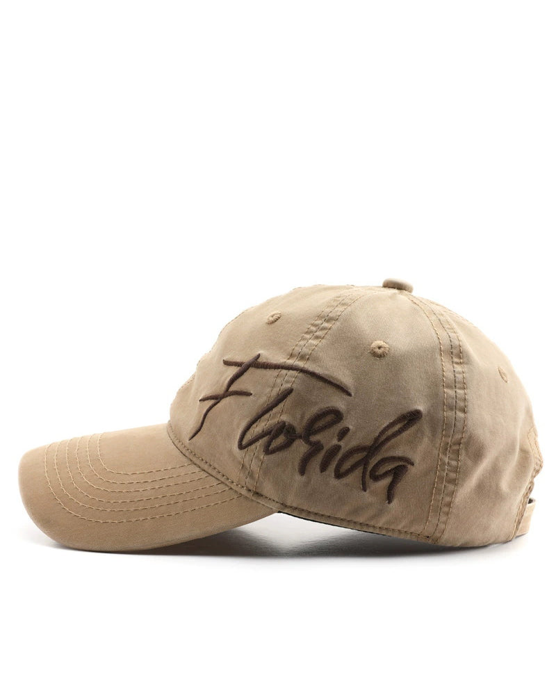 Outdoor Vintage Letter Embroidered Cap