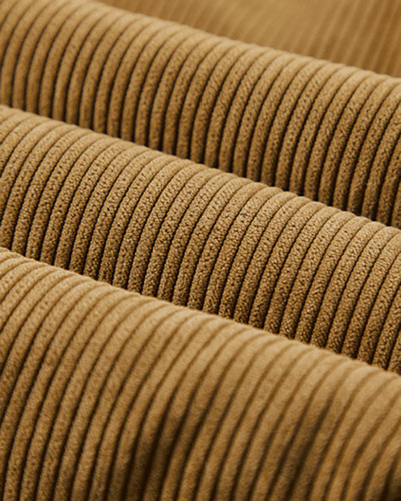 Big & Tall Men's Thickened Stand-up Collar Corduroy Vest M-6XL