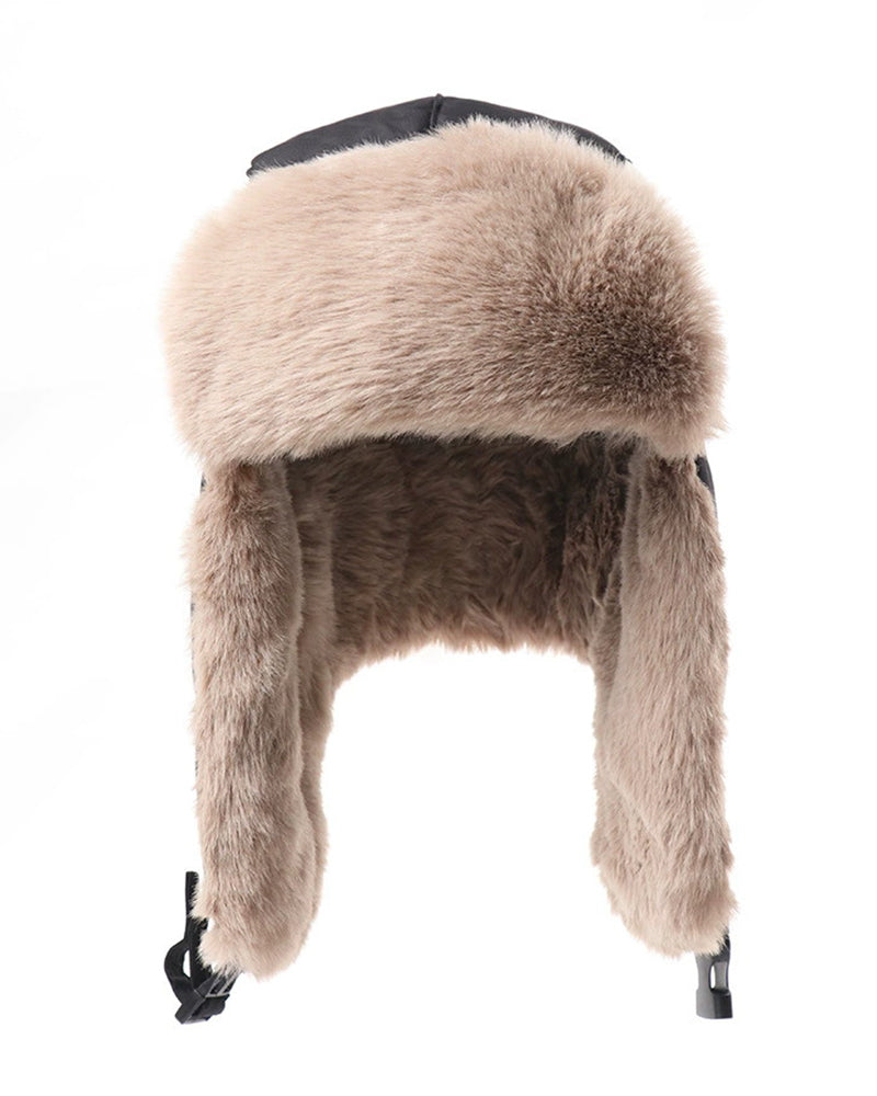 Color Matching Thick Outdoor Warm Pilot Cap