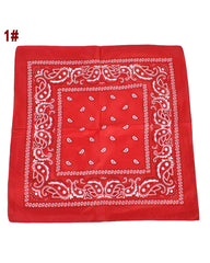 Cashew Flower Paisley Pattern Hip Hop Multifunctional Printed Small Square Scarf