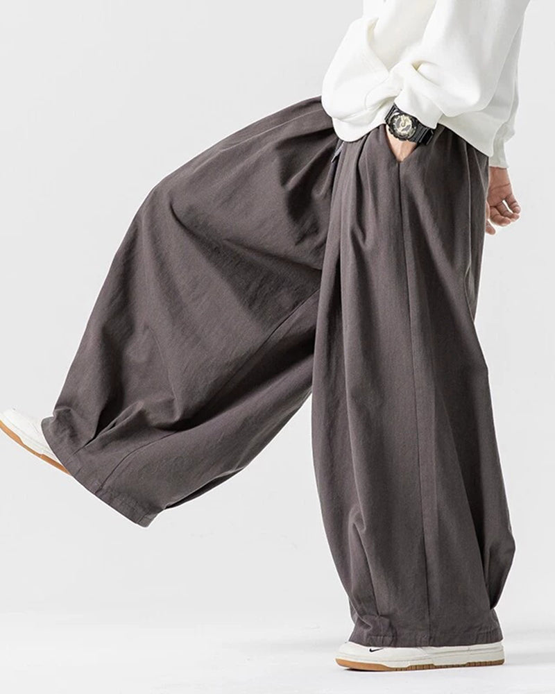 Big & Tall Men's Ultra-wide Loose Japanese Wide-leg Overalls M-5XL