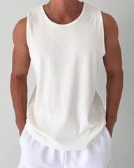 Big & Tall Men's U-Shroup Waffles Jacquard Knit Vest M-3XL