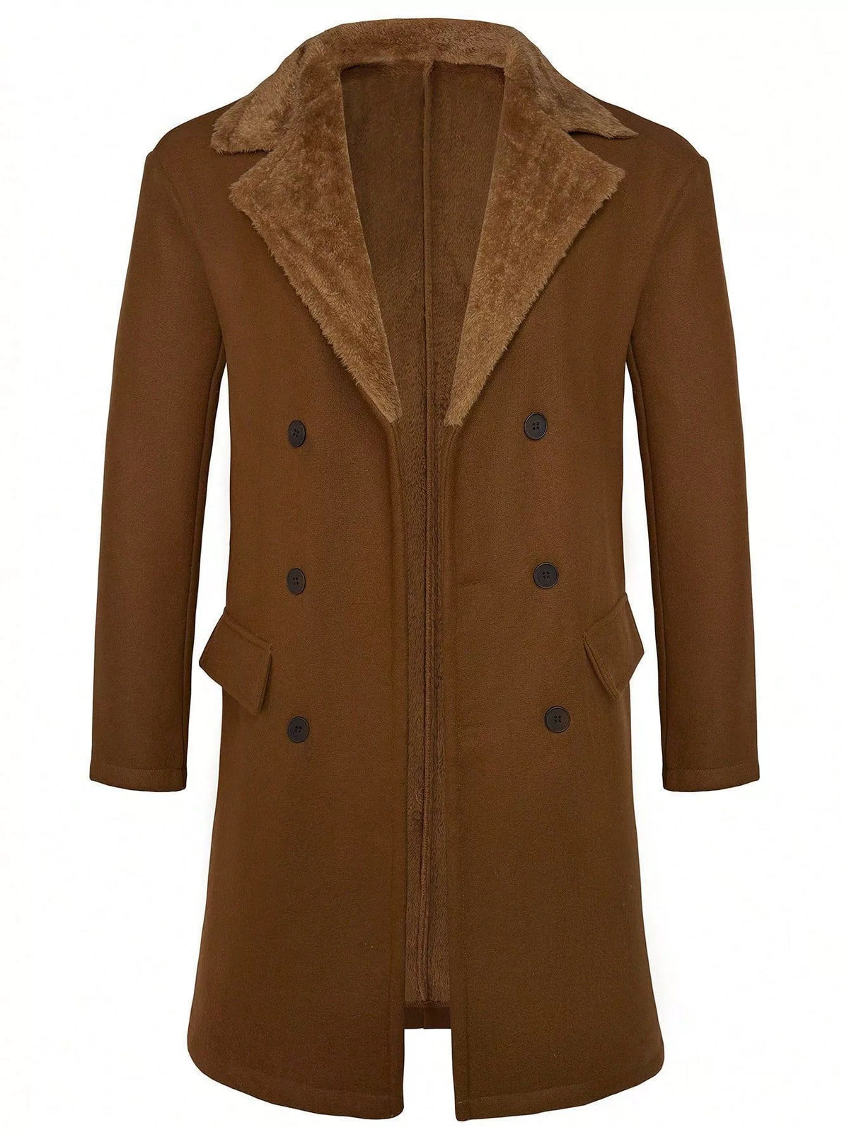 Big & Tall Men's Warm Thickened Plush Coat Coat S-2XL