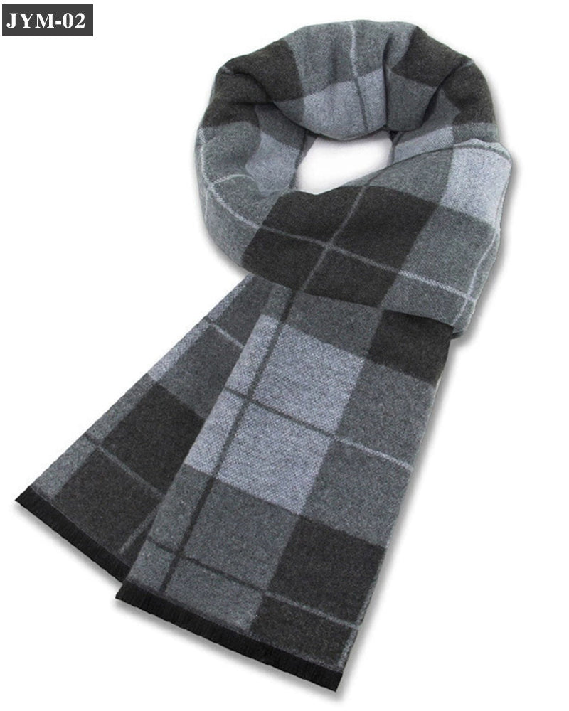 Check Wool Blend Scarf