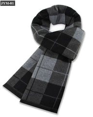 Check Wool Blend Scarf
