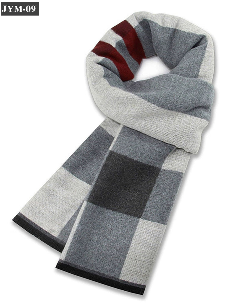 Check Wool Blend Scarf