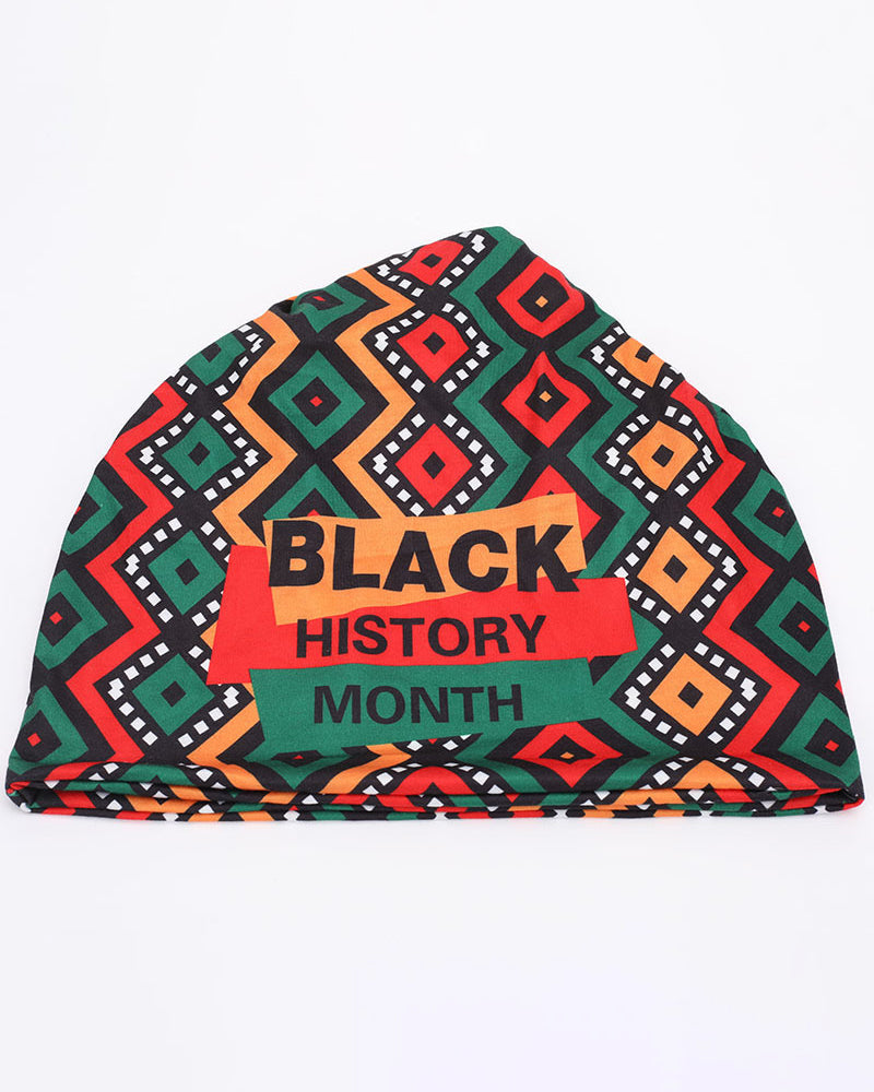 Black History Month Printed Cap