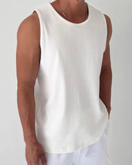 Big & Tall Men's U-Shroup Waffles Jacquard Knit Vest M-3XL