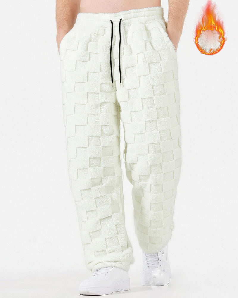 Big & Tall Men's Mao Mao Square Warm Straight Pants S-3XL