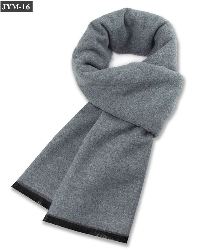 Men's Scarf Wool Blend Check Scarf