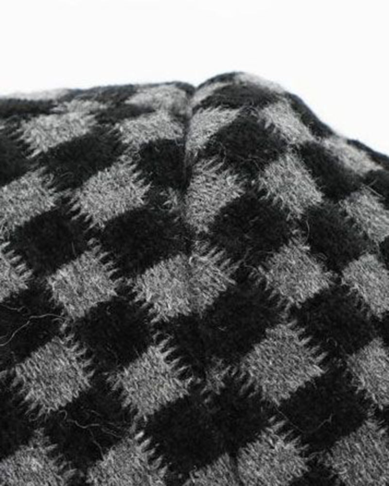 Big & Tall Men's Autumn And Winter Business Check Padded Warm Suit Jacket L-5XL