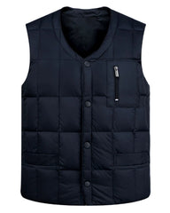 Big & Tall Men's Thickened Down Silk Vest M-3XL