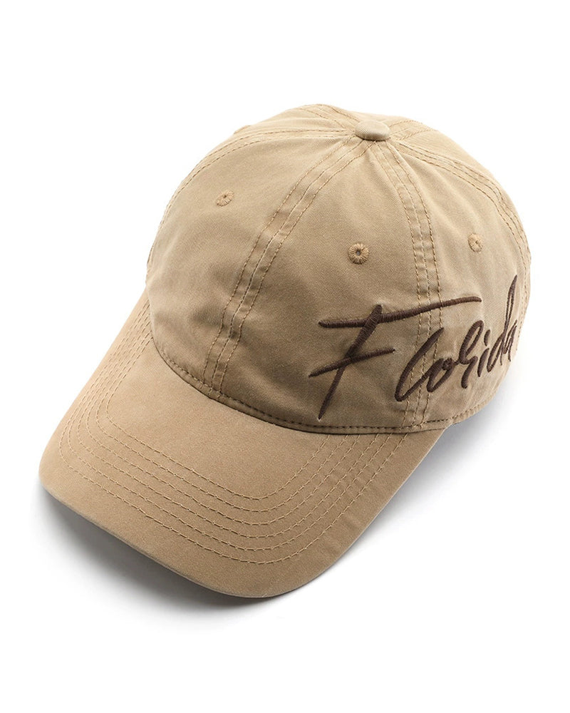 Outdoor Vintage Letter Embroidered Cap
