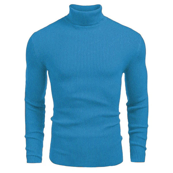 Big & Tall Men's Solid Color Turtleneck Base Sweater M-5XL