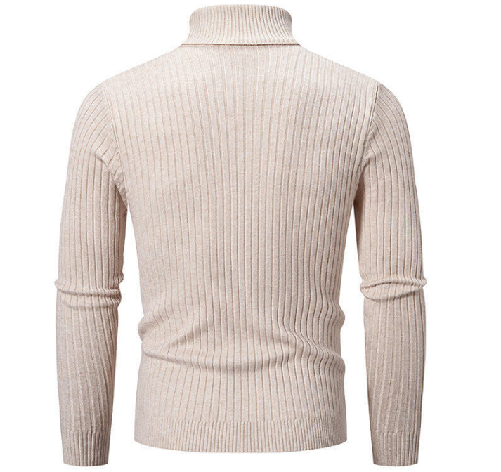 Casual Fashion Twist Knitted Sweater Turtleneck Base Shirt M-5XL