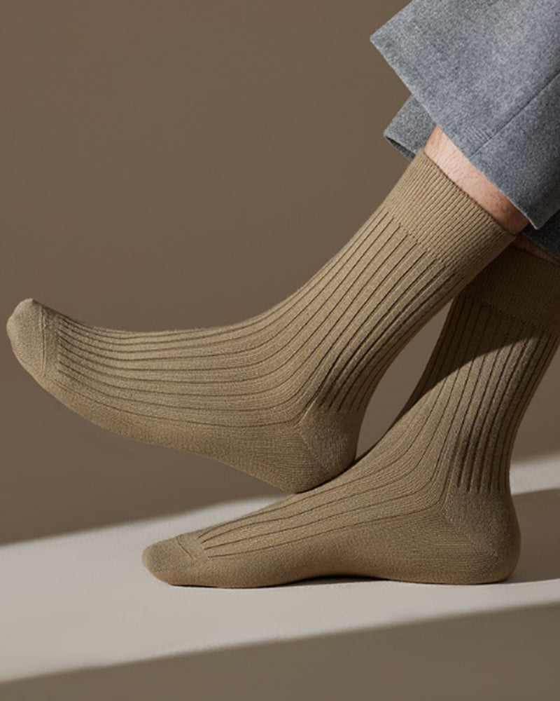 39% Merino Wool Antibacterial Deodorant Sweat Absorbing Mid-Tube Socks