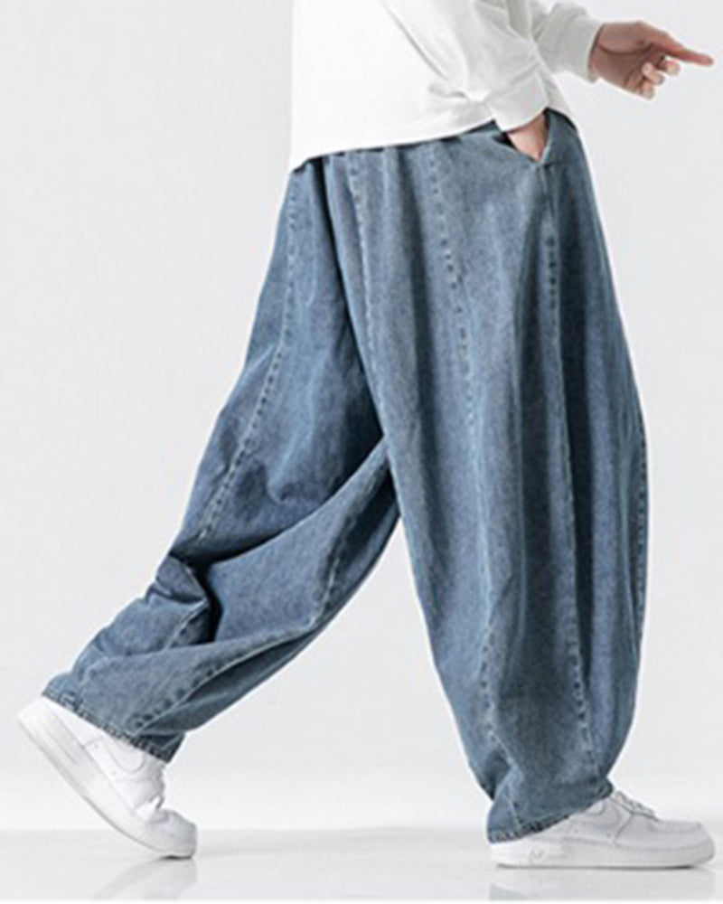 Japanese Retro Harlan Straight Denim Pants