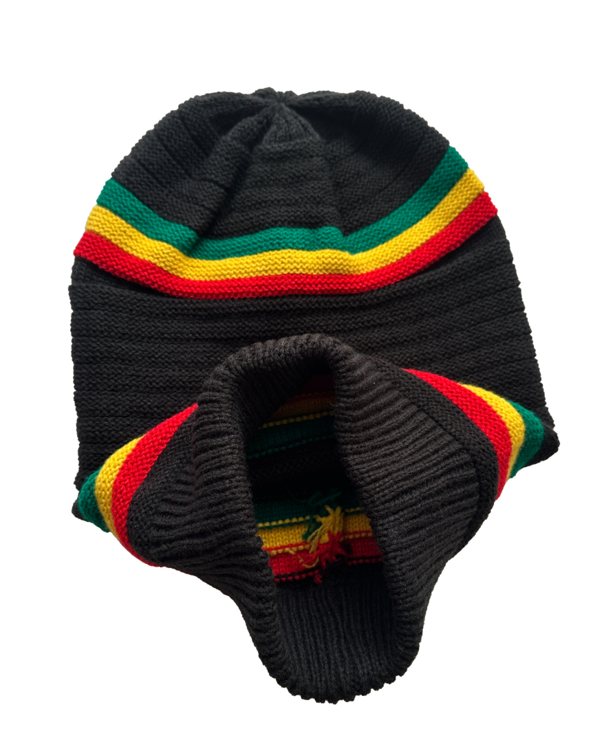 Hip-hop Striped Warm Knit Hat For Men And Women