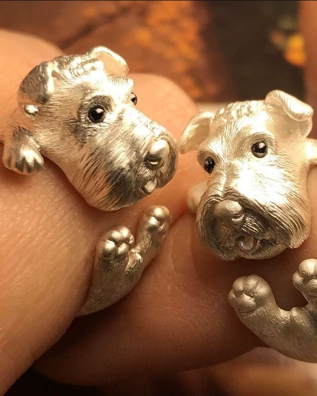 Schnery Puppy Animal Ring Open Ring