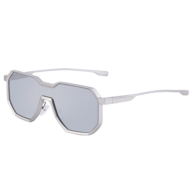 Irregular Steampunk Sunglasses Metallic Sunglasses