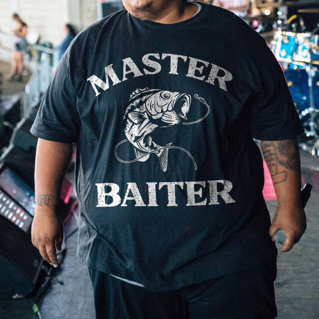 Plus Size Master Baiter black t-shirt