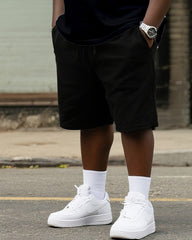 Big & Tall Men's Street Fashion Do My Own Crewneck T-Shirt Shorts Suit