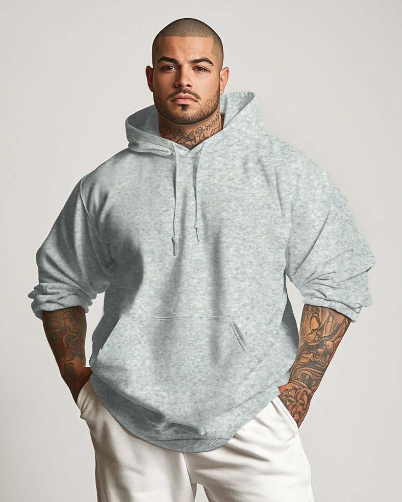 Cotton Solid Color Men's Loose Oversized Hoodie