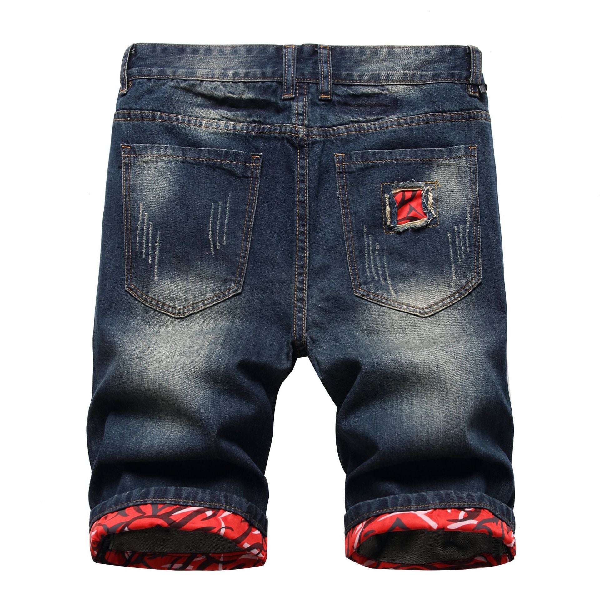 Men's Hole Feature Fashion Trendy Street Shooting Jeans