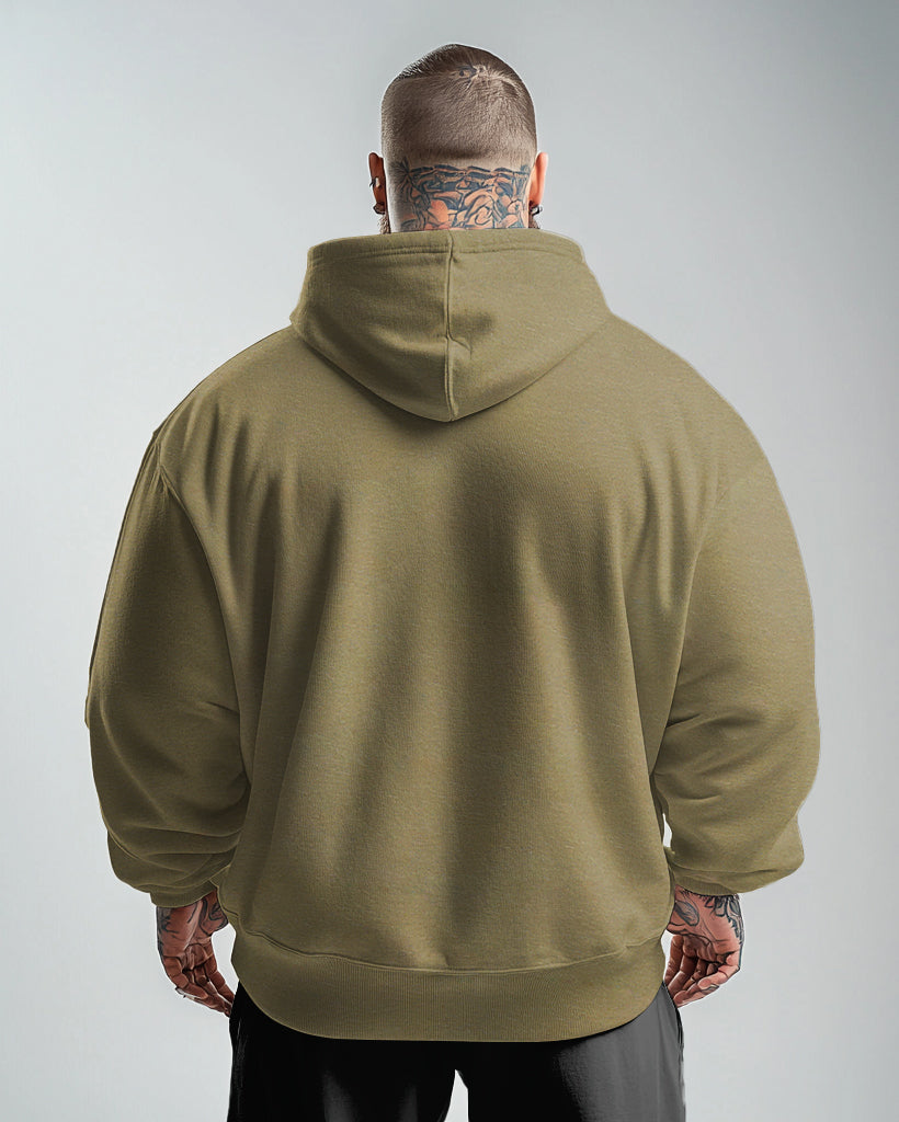 Cotton-Simple Letter King Men's Loose Oversized Hoodie