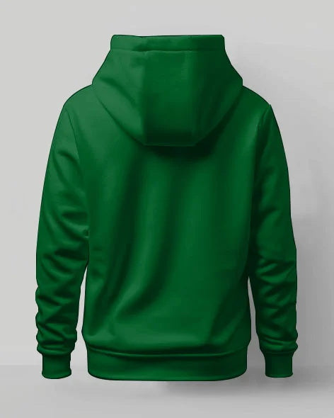 Men's Large Size Casual Street Solid Color Zipper Hoodie