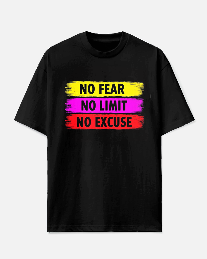 No Fear Just Do It Men's Big and Tall Simple Lettering Short Sleeve T-shirt Shorts Set