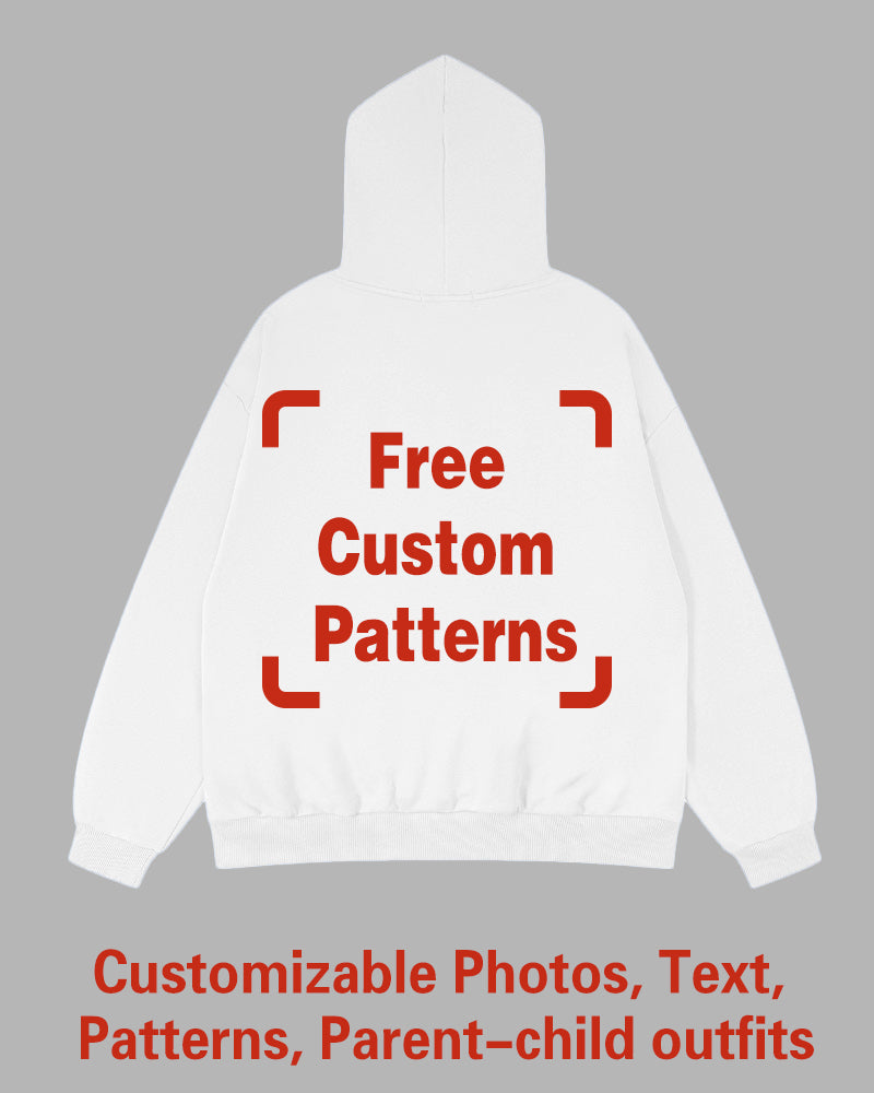Custom Plus Size Hoodie (You Can Upload Pictures, Text, Logo, Etc. To Customize Your Interesting Hoodie)