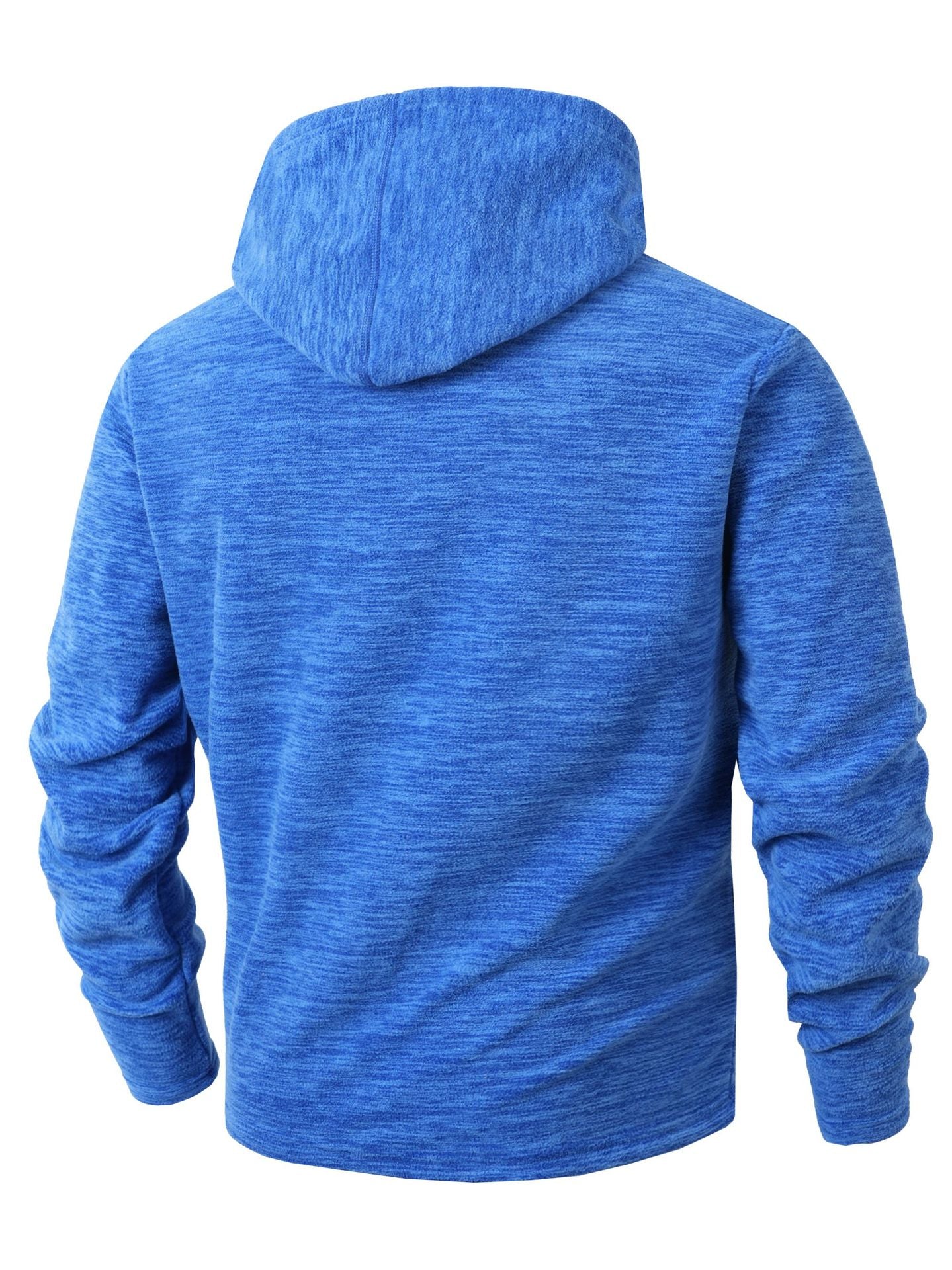 S-2XL Autumn And Winter Hooded Men's Casual Coral Fleece Sweatshirt Coat