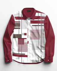 Big Men's Red Square Gradient Long Sleeve Walking Set