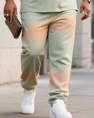 Big Boy Street Fashion Gradual Passion English Short-sleeved T-shirt Trousers Suit