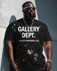 Men's Plus Size Gallery Dept Print T-Shirt Shorts Set
