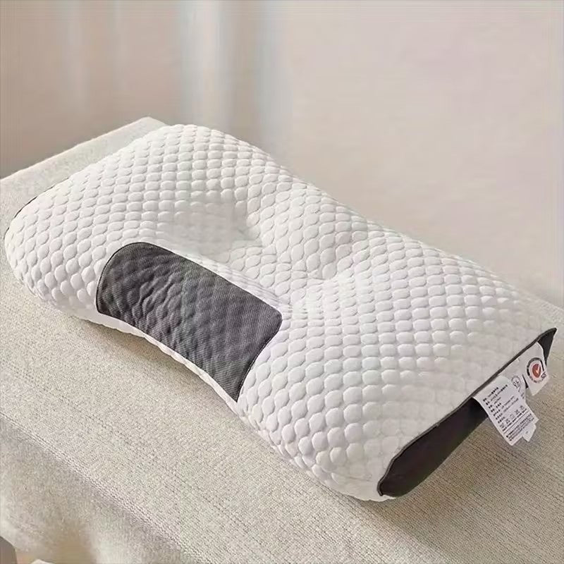 Ergonomic Adjustable Neck Pillows | Soft Shell with Modern Zipper Design, High-Quality Polyester Fill, Machine Washable, White - Ideal for Home & Bedroom Decor, All-Season Comfort, Plush Pillow, Zippered Pillowcase, Sleep Comfort