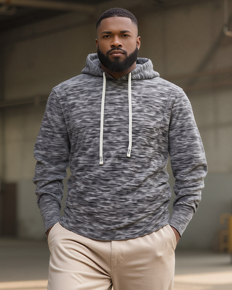 S-2XL Autumn And Winter Hooded Men's Casual Coral Fleece Sweatshirt Coat