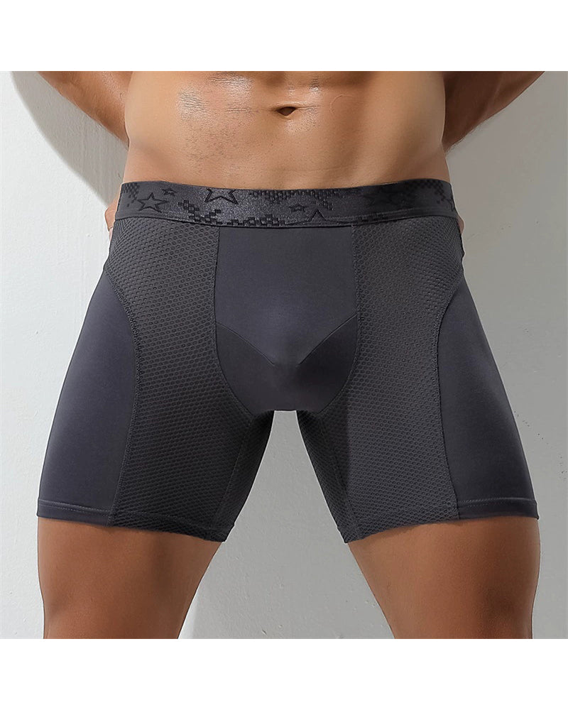L-6XL Big & Tall Men's Boxer Anti-wear Leg Long Sports Underwear