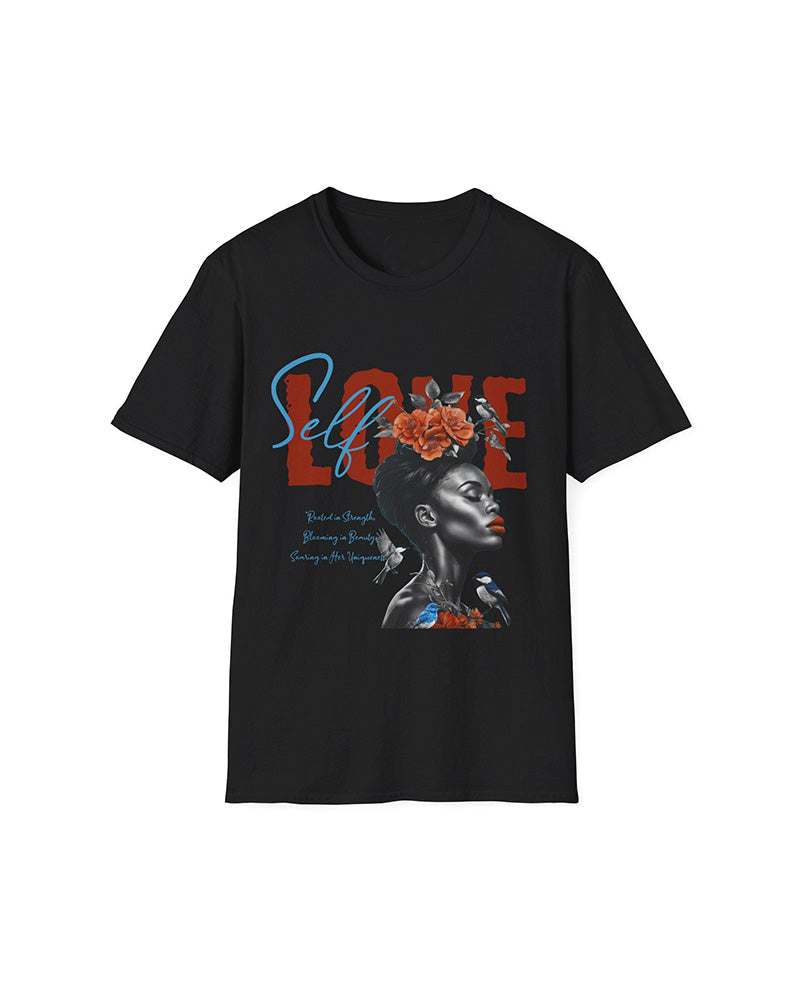 Women's Plus Size Black Culture Round Neck Short Sleeve T-Shirt
