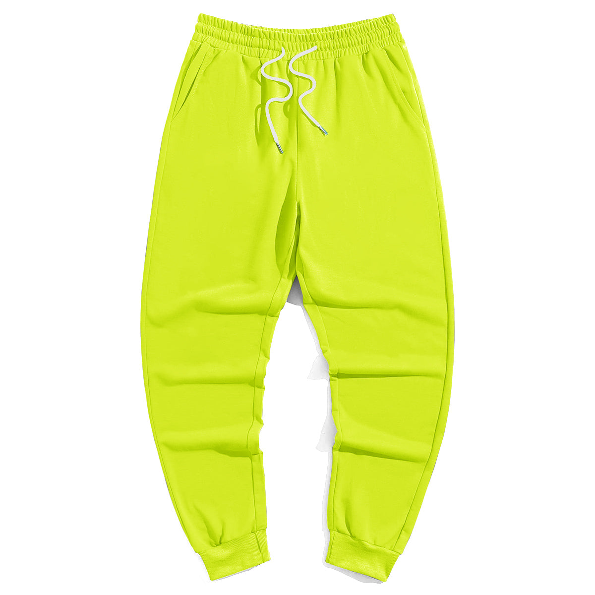 Men's Plus Size Solid Color Drawstring Waist Sweatpants