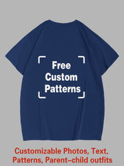 Customized Plus Size T-shirt (You Can Upload Pictures, Text, Logo, Etc. To Customize Your Interesting T-shirt)