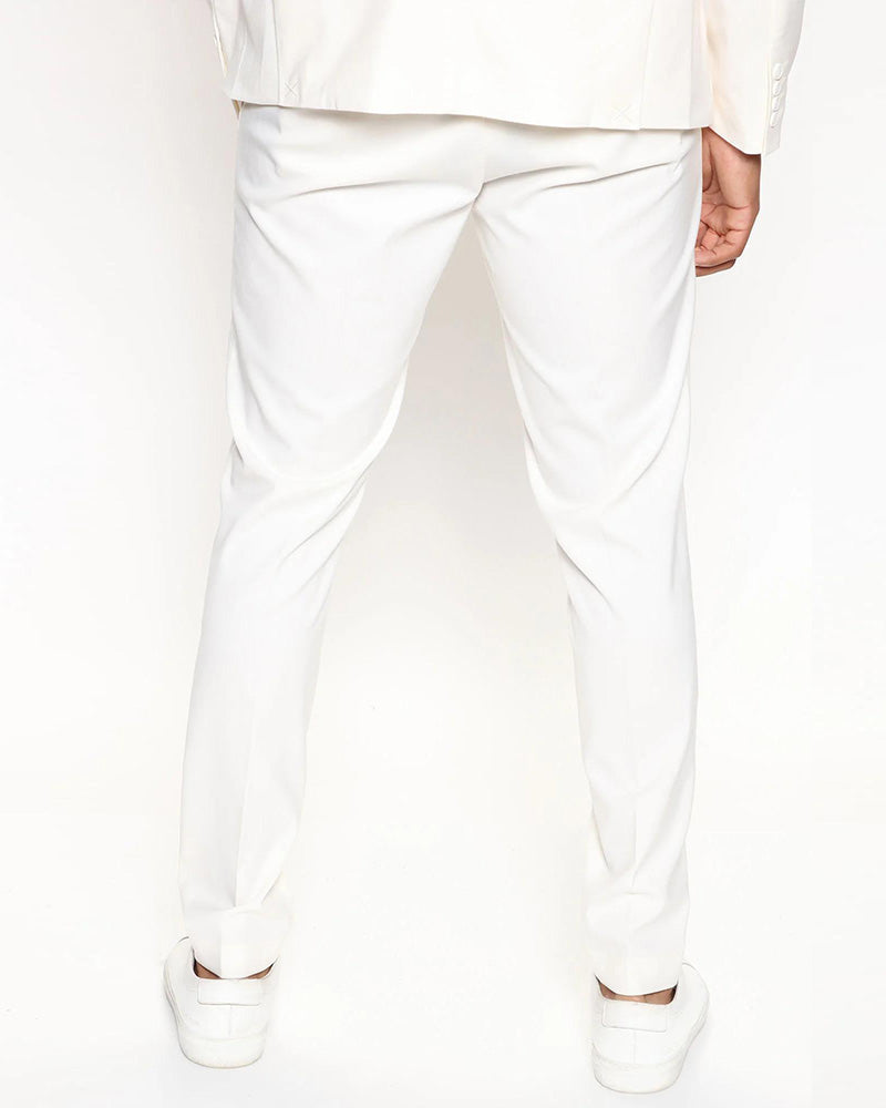 Big & Tall Men's Daily Business Solid Color Trousers