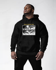 Cotton-sharp Eyes Animation Printing Men's Loose Oversized Hoodie